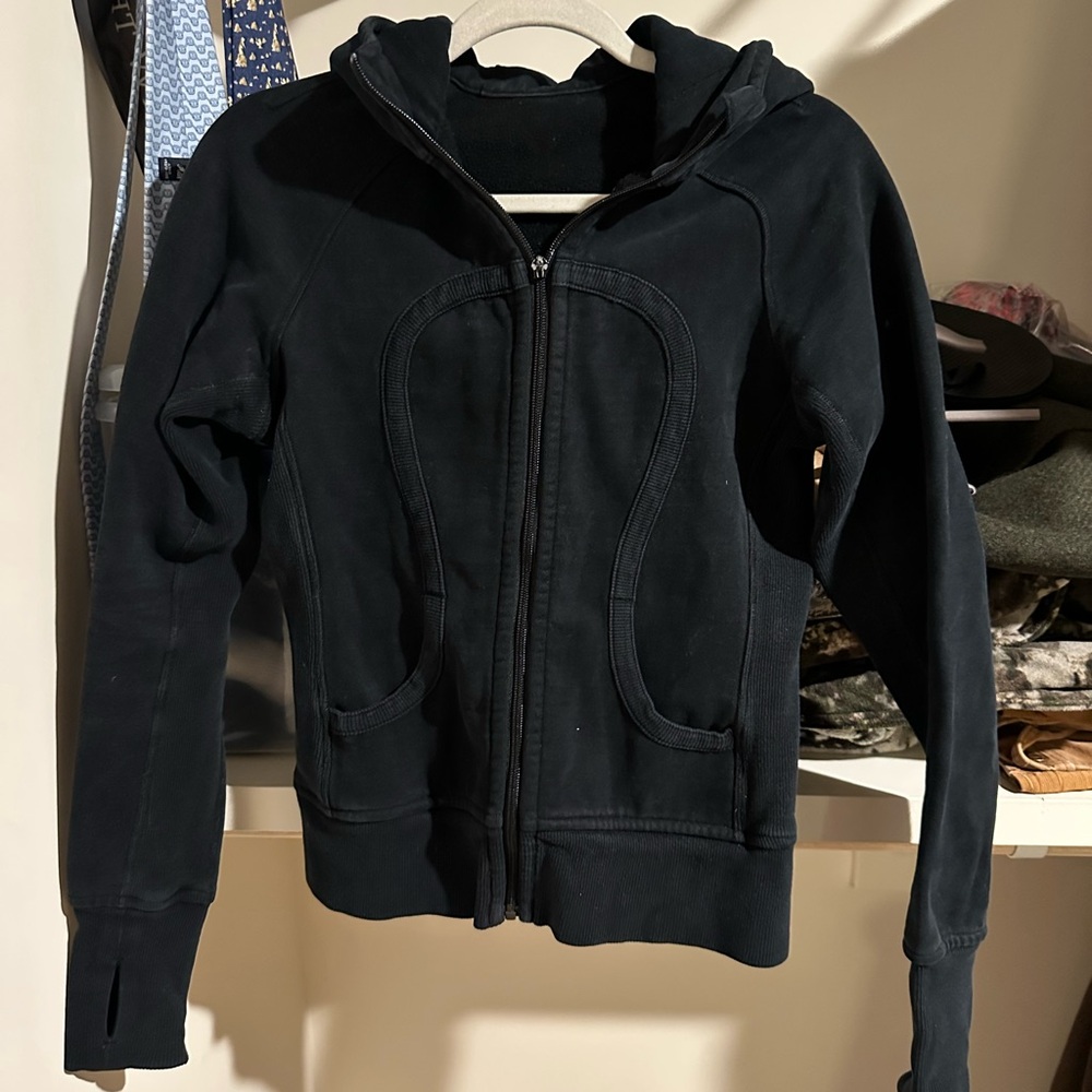 Lululemon Black scuba Hoodie